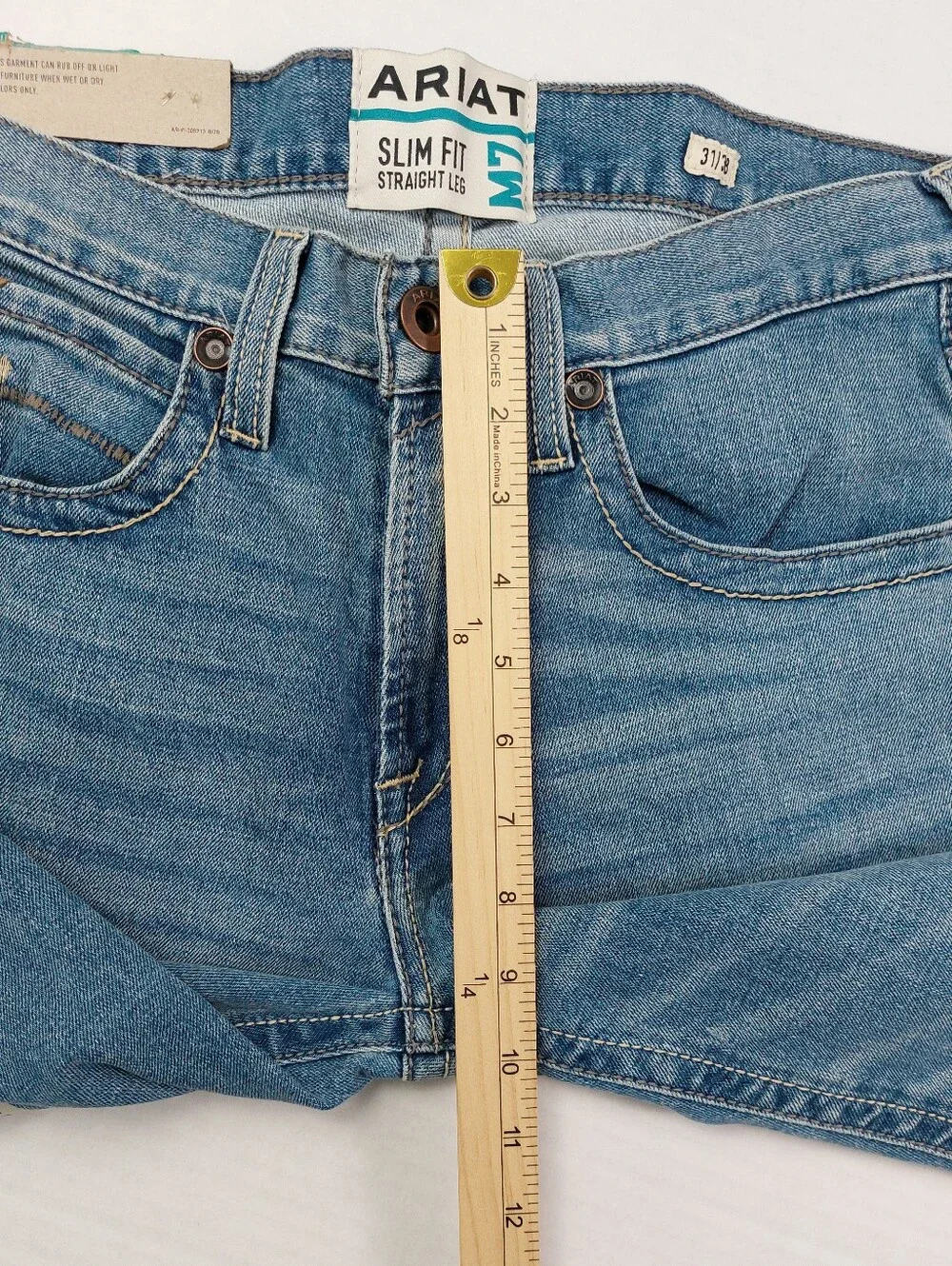 Ariat M7 Julian Jeans Mens Size 31x38 Hartwell Blue Slim Fit Straight Leg NWT